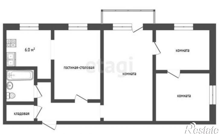 4-комн квартира ул 3-ей Пятилетки, 36 1,  д. 36 1,  к. 1